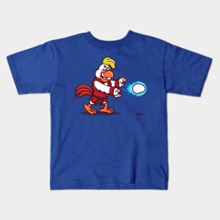 Funny Chicken Video Game Karate Fighter Chicken Cartoon Parody Kids T-Shirt